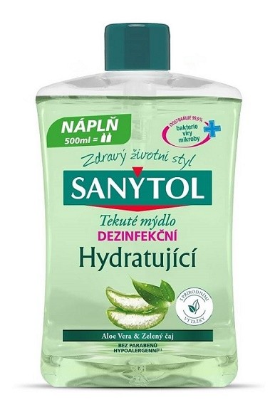 Sanytol dezinfekční mýdlo 500ml NN Aloe - Kosmetika Hygiena a ochrana pro ruce Tekutá mýdla náhradní náplně